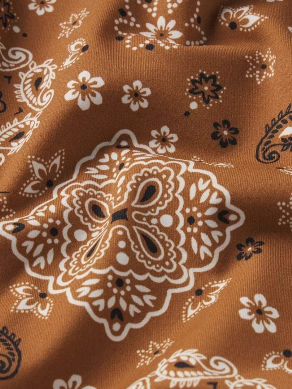 Skims Signature Swim Dipped Tie Bottom in Almond Bandana S NWT